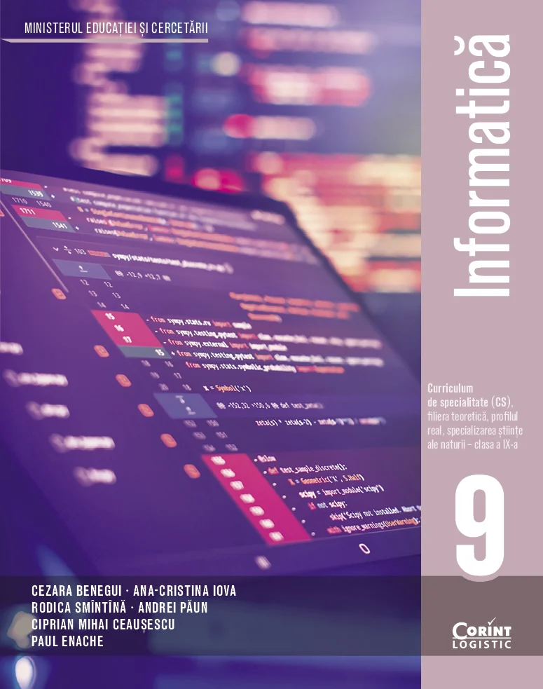 Manual Informatică, clasa a IX-a, Științe ale Naturii